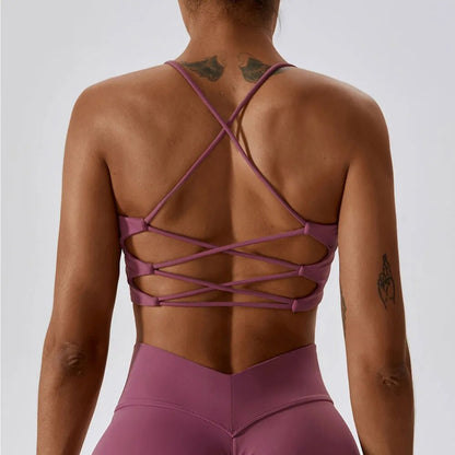 Hustle Open Back Sports Bra