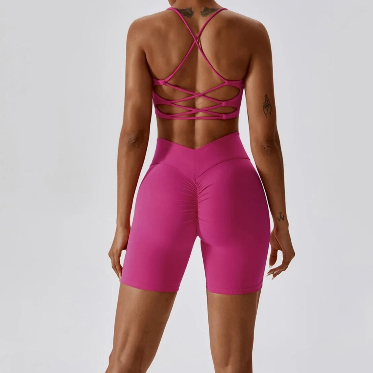 Hustle Shorts + Open Back Set