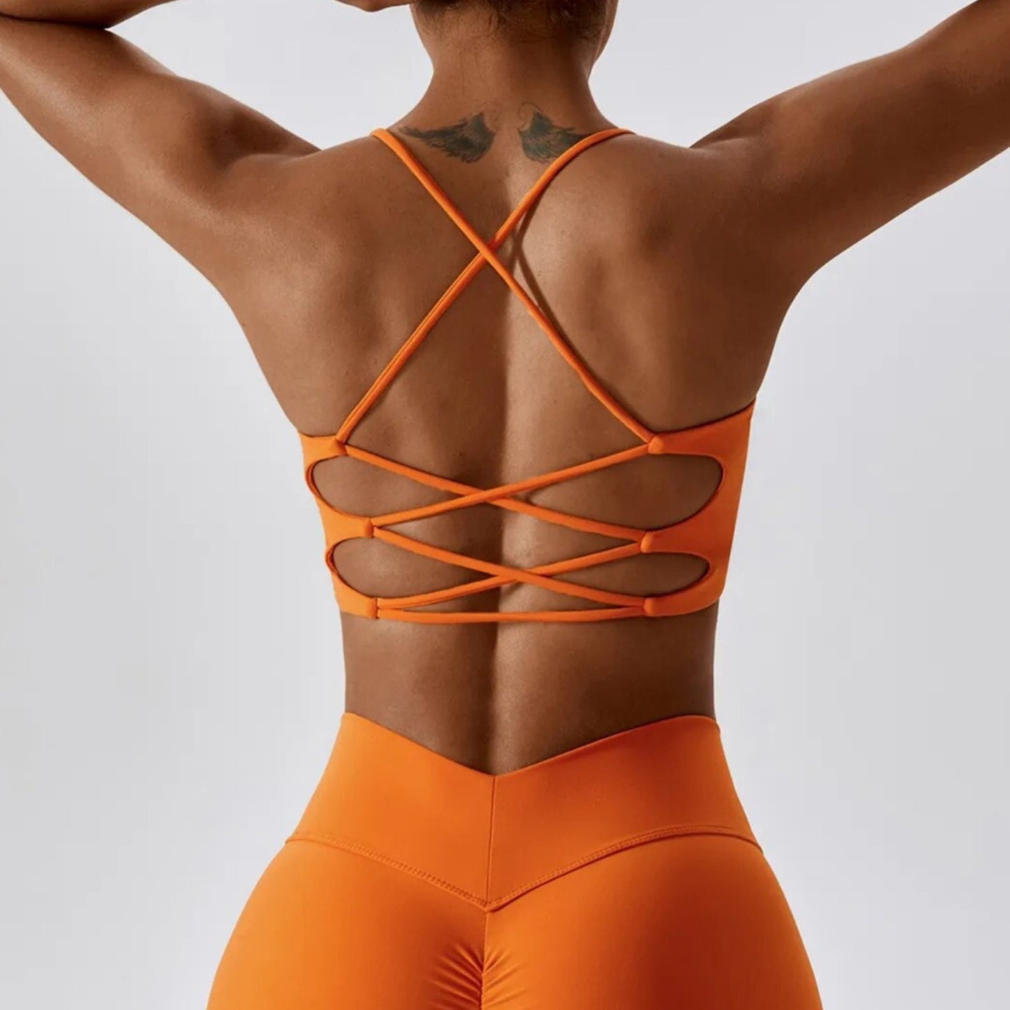 Hustle Open Back Sports Bra