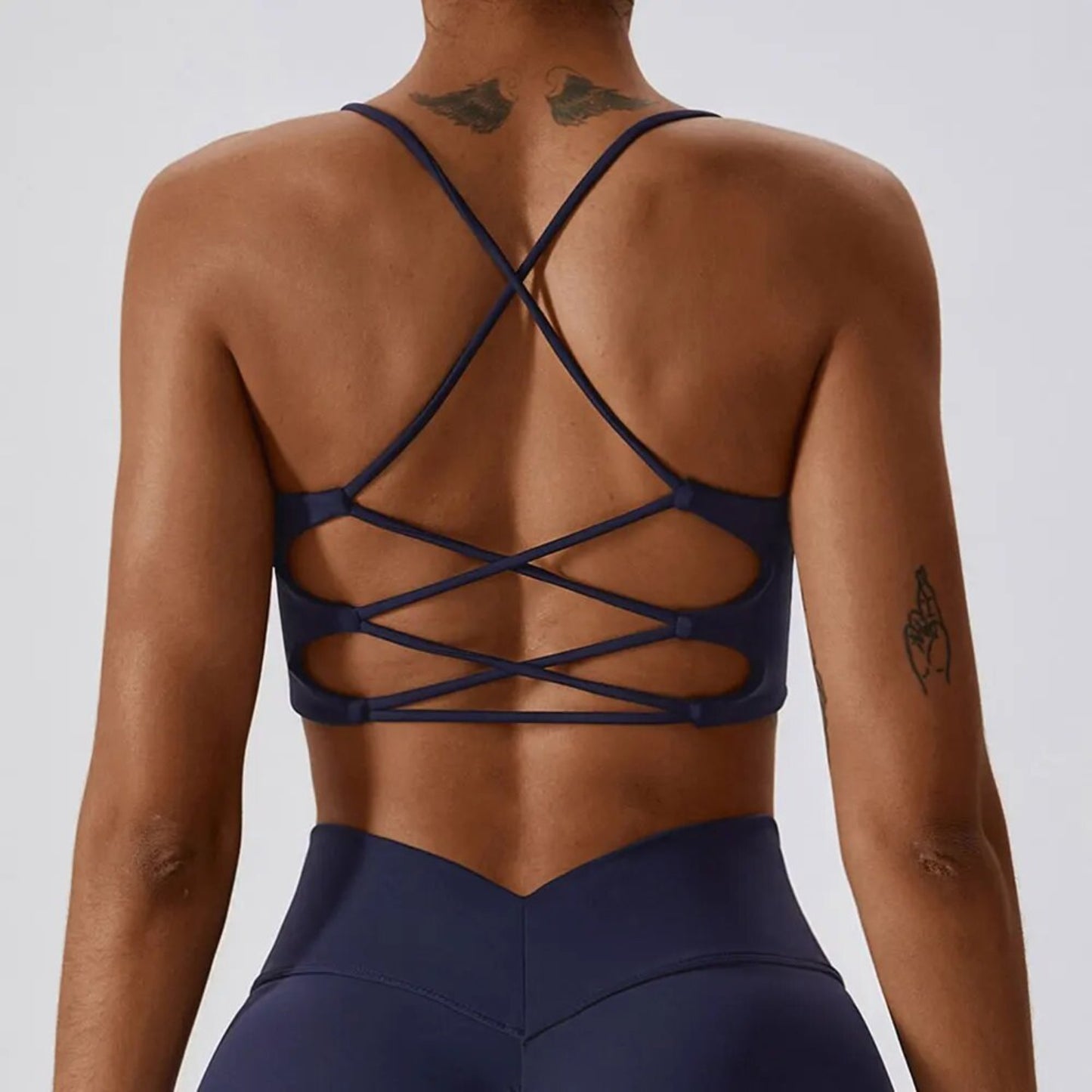 Hustle Open Back Sports Bra