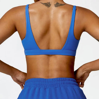 Power V Cut Sports Bra