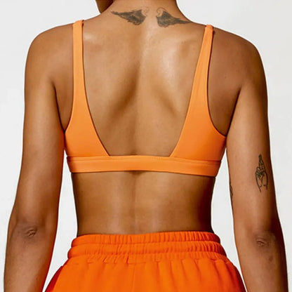 Power V Cut Sports Bra