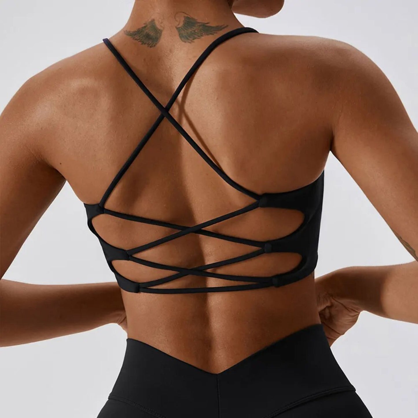 Hustle Open Back Sports Bra