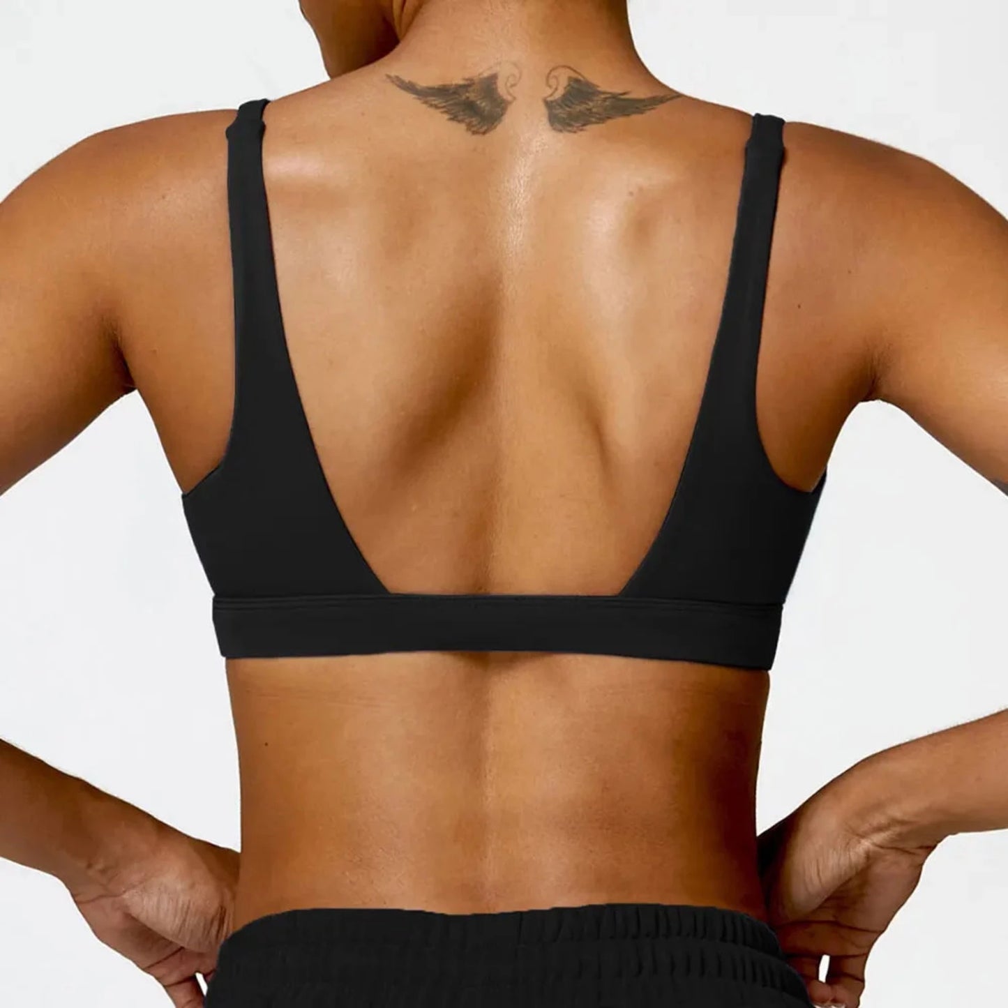 Power V Cut Sports Bra