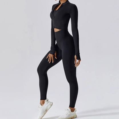 Impact Jacket + Sports Bra + Leggings Set